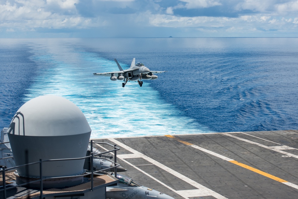 USS Ronald Reagan (CVN 76) conducts flight operations