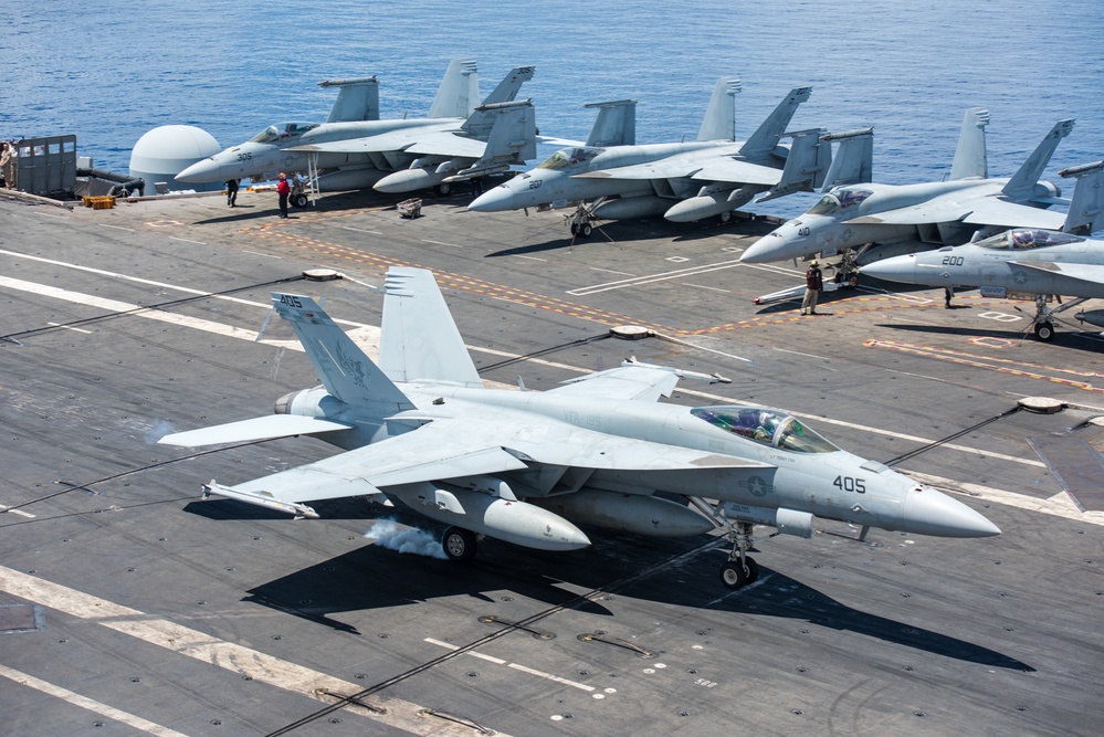 USS Ronald Reagan (CVN 76) conducts flight operations