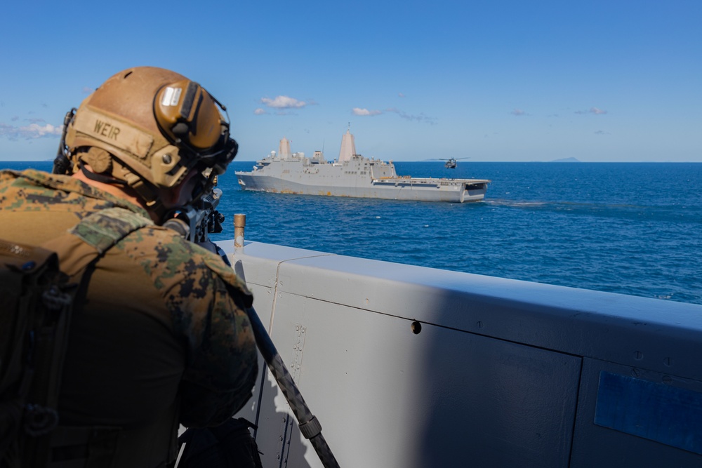 BLT 2/1 Snipers Provide Support During a VBSS