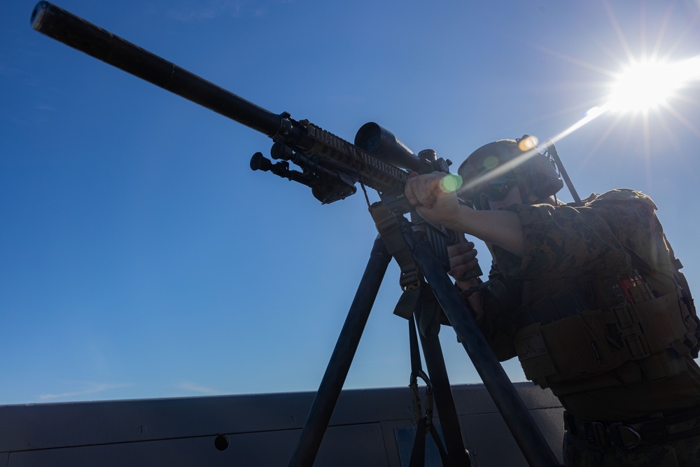 BLT 2/1 Snipers Provide Support During a VBSS