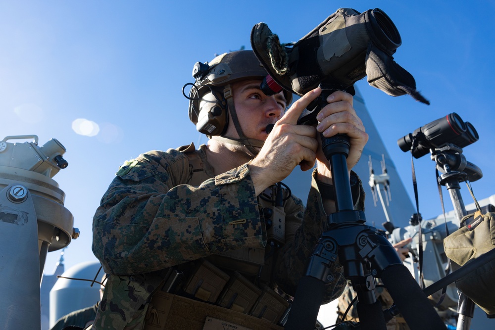 BLT 2/1 Snipers Provide Support During a VBSS