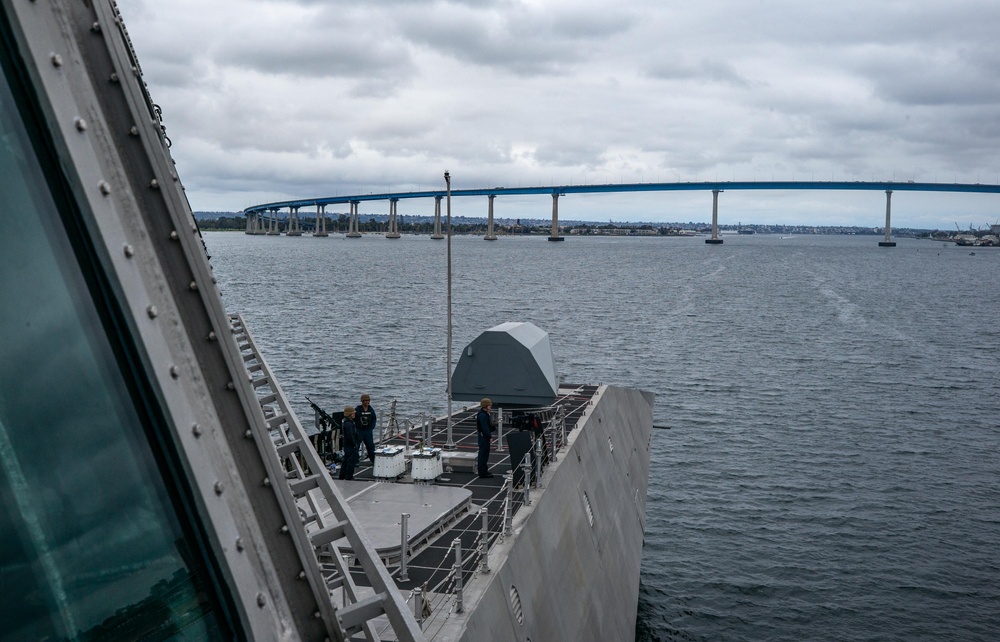 USS Canberra (LCS 30) Departs San Diego