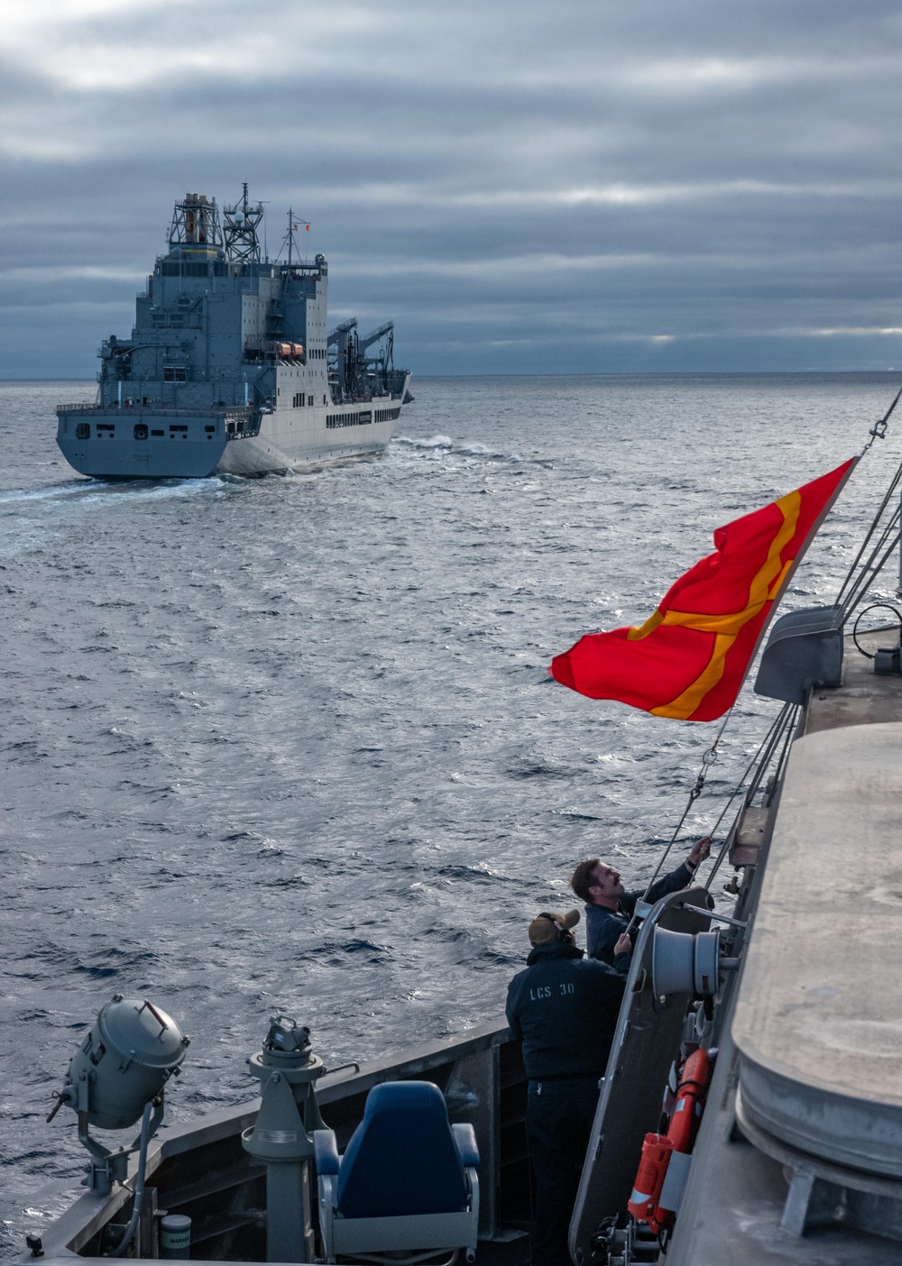 USS Canberra (LCS 30) Underway Replenishment