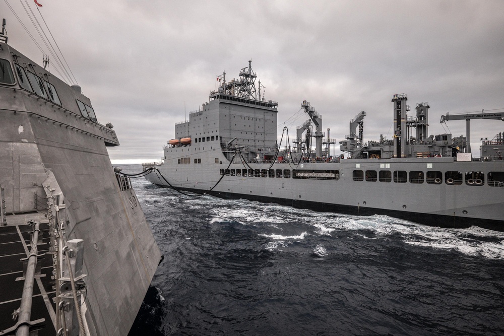 USS Canberra (LCS 30) Underway Replenishment