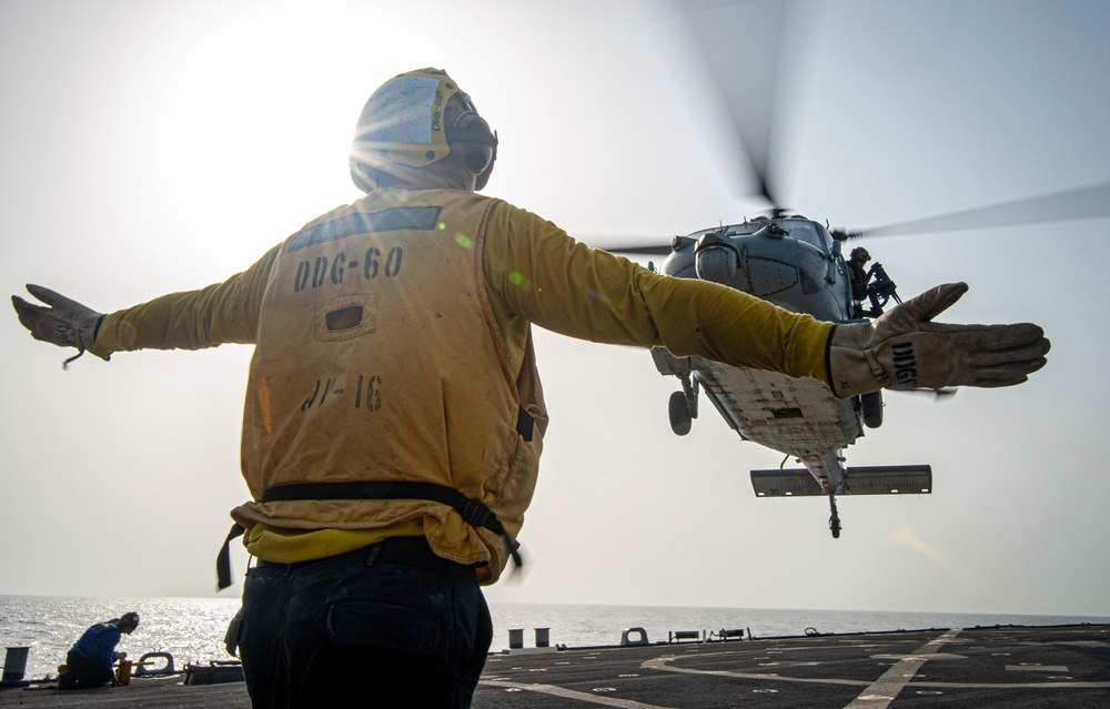 USS Paul Hamilton Helo Operations