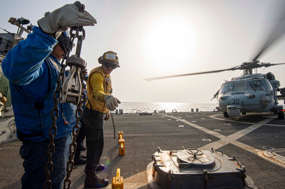 USS Paul Hamilton Helo Operations