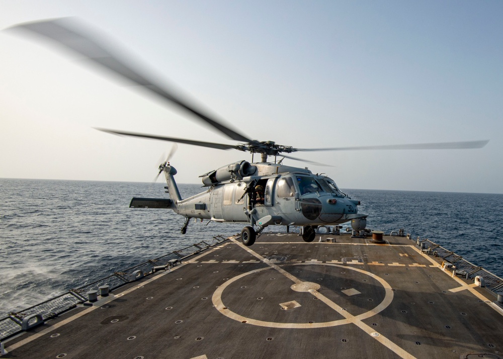 USS Paul Hamilton Helo Operations