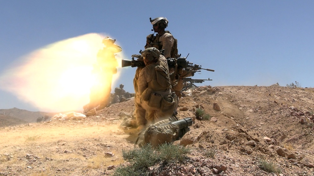 IM 23.4: 2/5 Marines fire a Carl-Gustaf during a live fire exercise