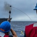 USS Rafael Peralta (DDG 115) conducts a replenishment-at-sea with the Military Sealift Command fleet replenishment oiler USNS Rappahannock (T-AO 204)