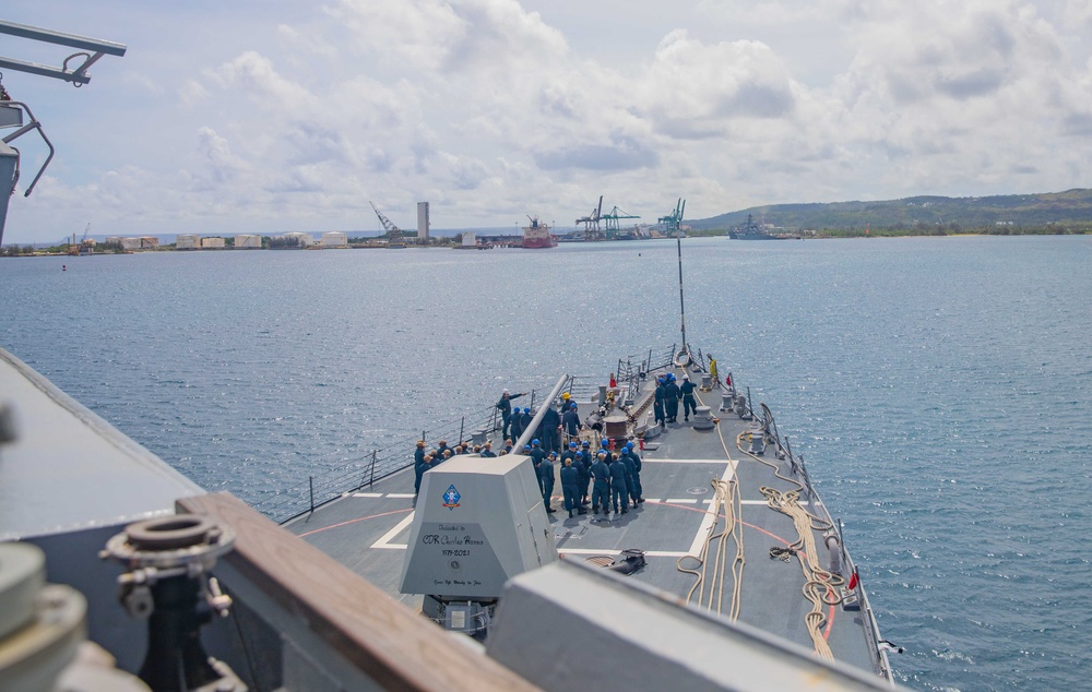 USS Howard (DDG 83) Arrives In Guam