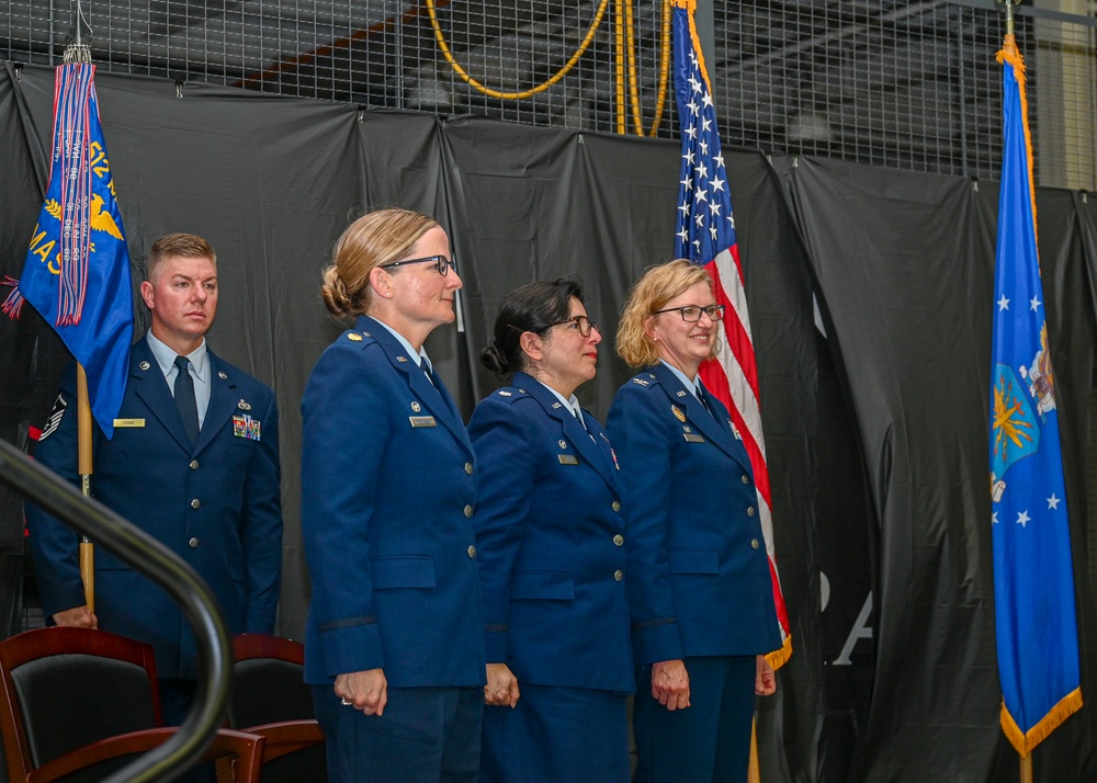 512th Airlift Wing conducts dual assumption of command ceremony