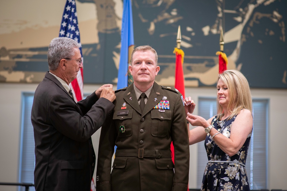Chaplain Bradley Hanna Promoted to Colonel in Oklahoma National Guard
