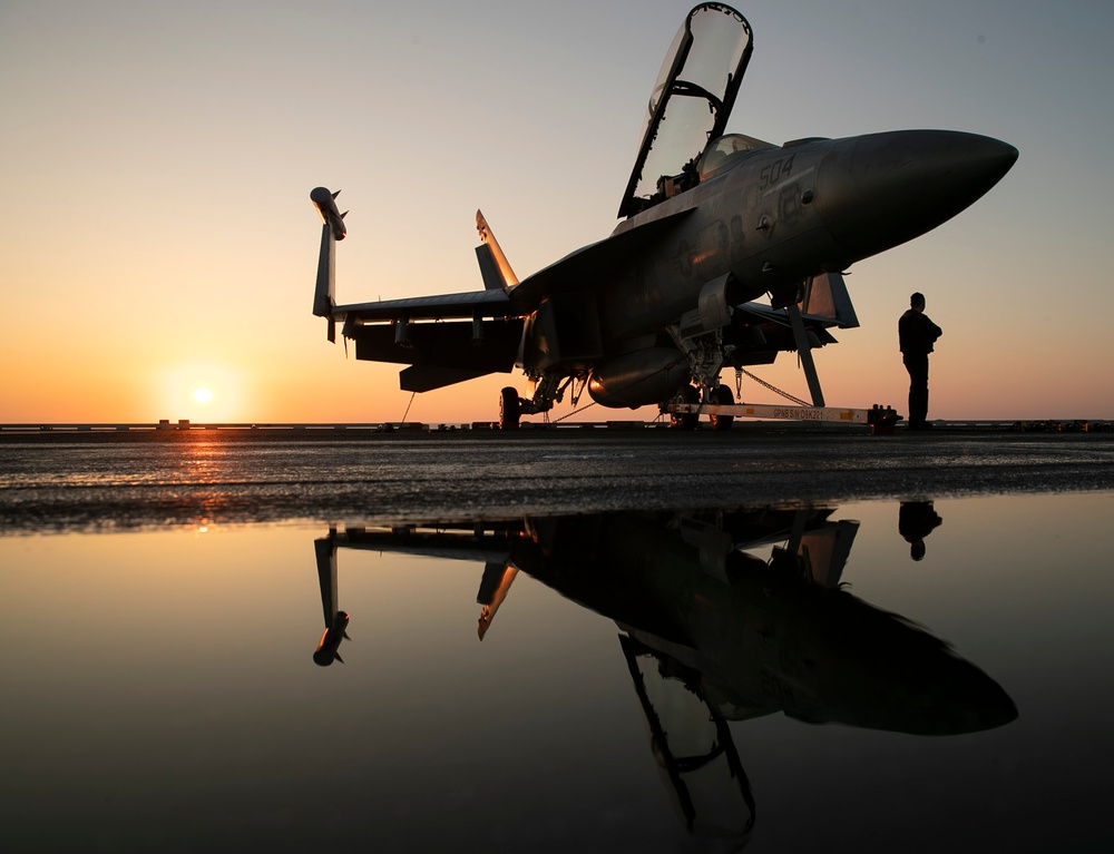 Sunrise on the Flight Deck