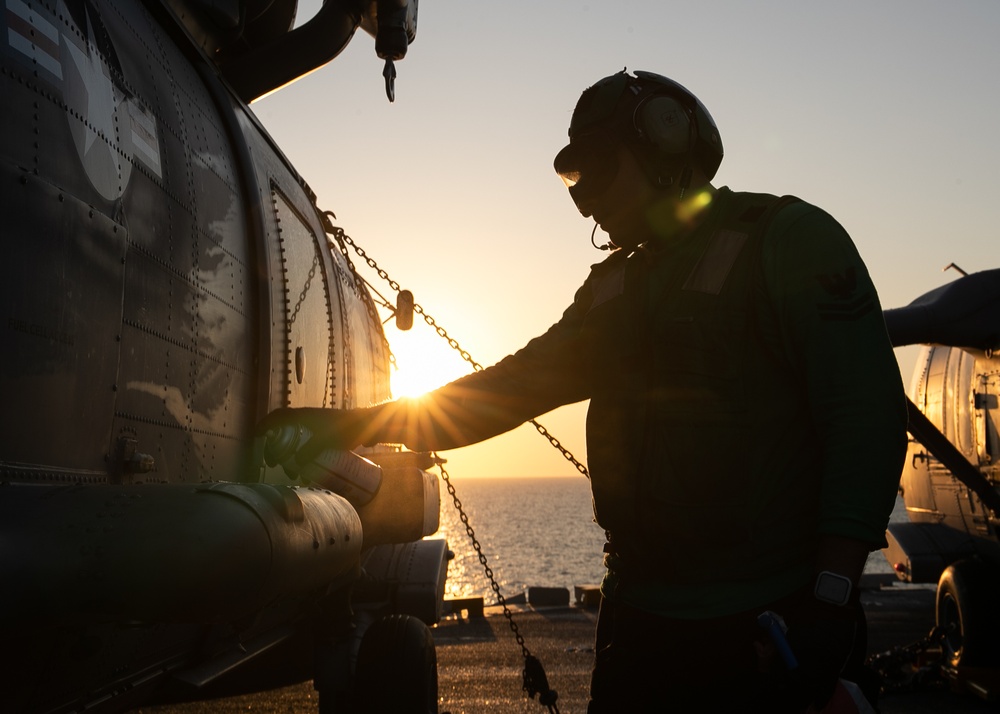 Sunrise on the Flight Deck