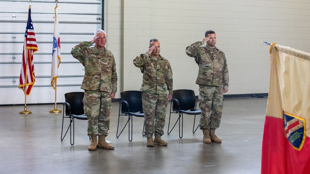 321st Sustainment Brigade change of command ceremony