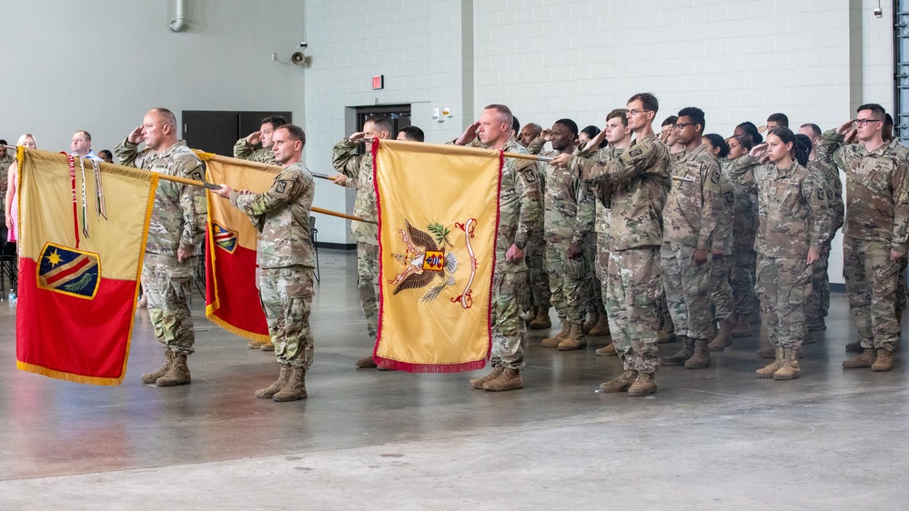 321st Sustainment Brigade change of command ceremony