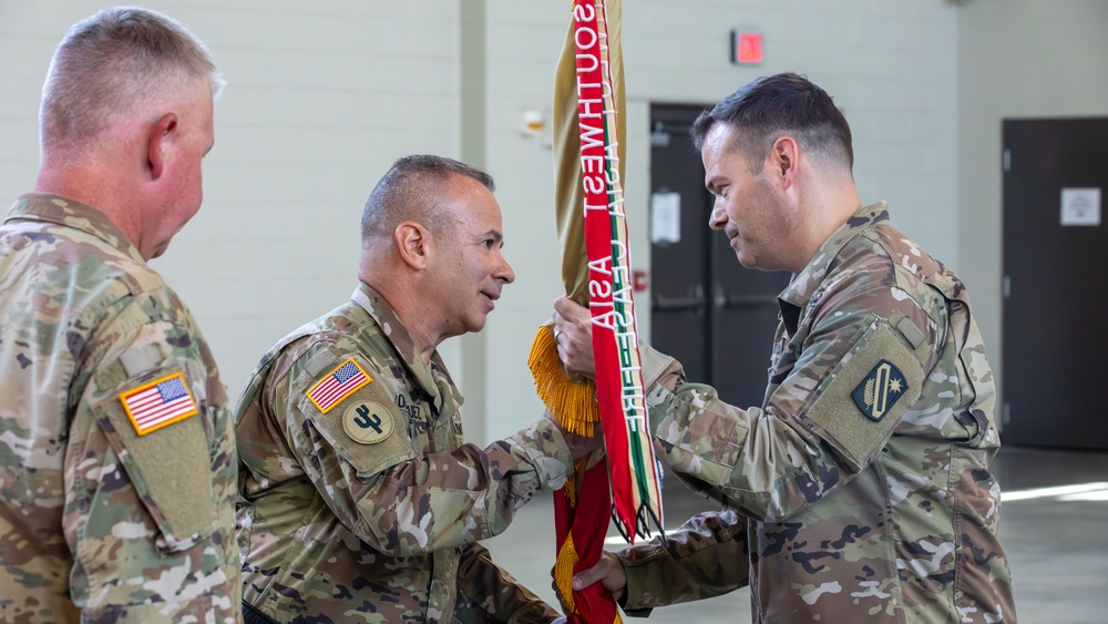 321st Sustainment Brigade change of command ceremony