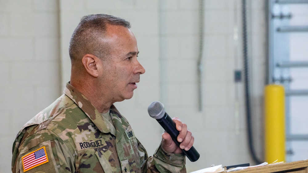 321st Sustainment Brigade change of command ceremony