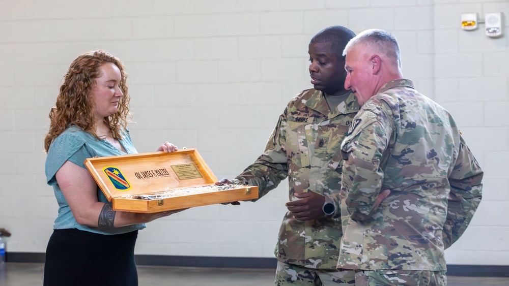 321st Sustainment Brigade change of command ceremony