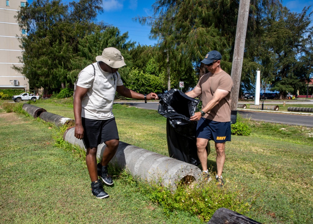 Sailors from USS John Finn Conduct Environmental Cleanup during Saipan Port Visit