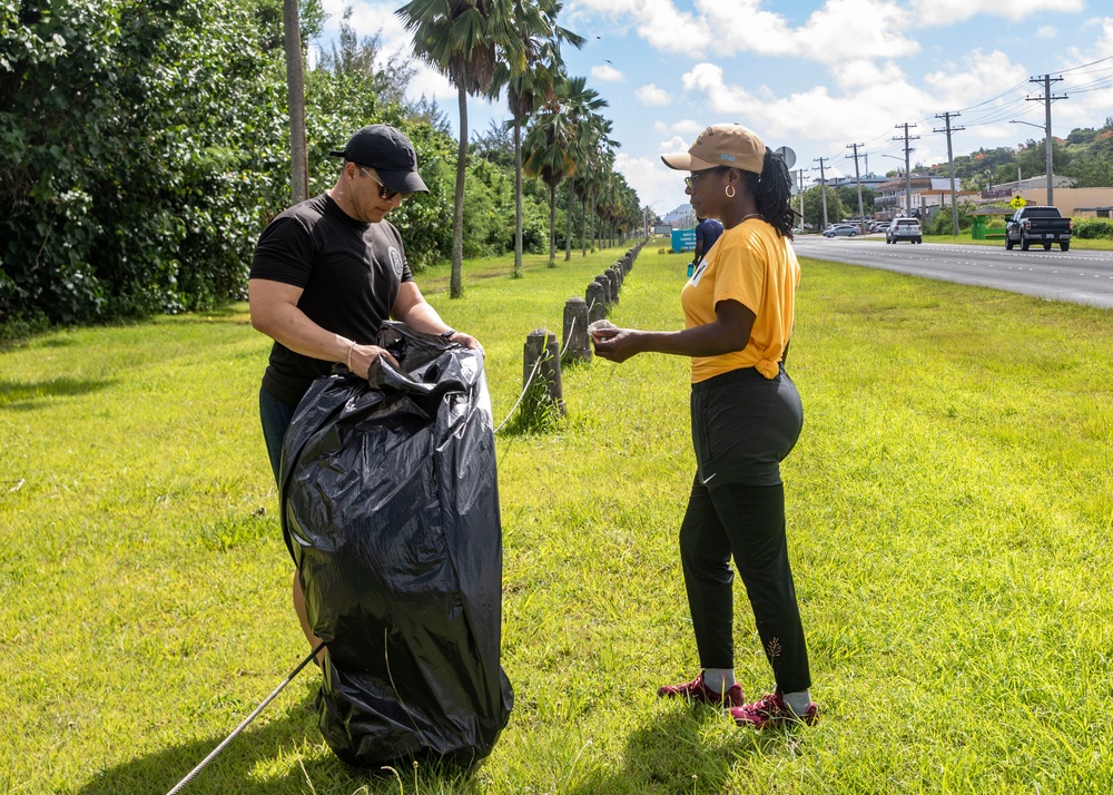 Sailors from USS John Finn Conduct Environmental Cleanup during Saipan Port Visit