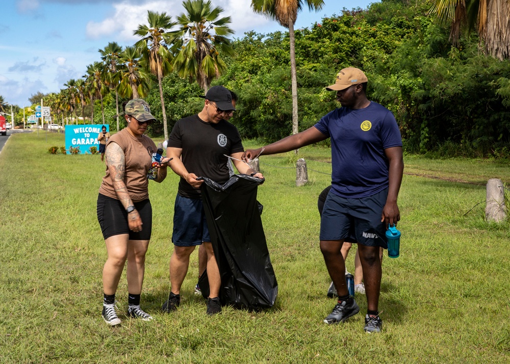 Sailors from USS John Finn Conduct Environmental Cleanup during Saipan Port Visit