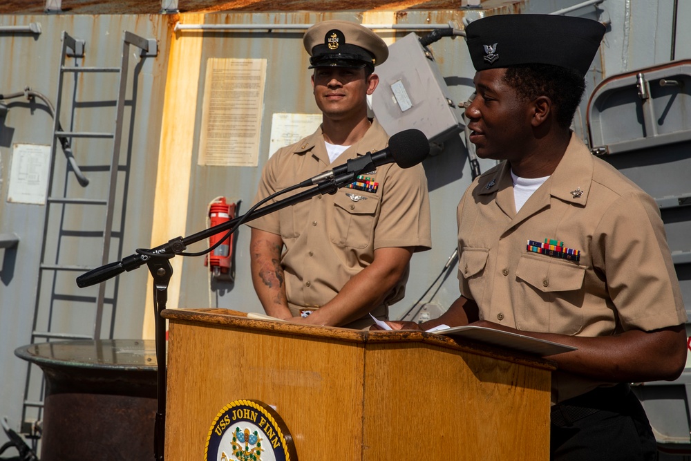 USS John Finn (DDG 113) Holds Commissioning Ceremony