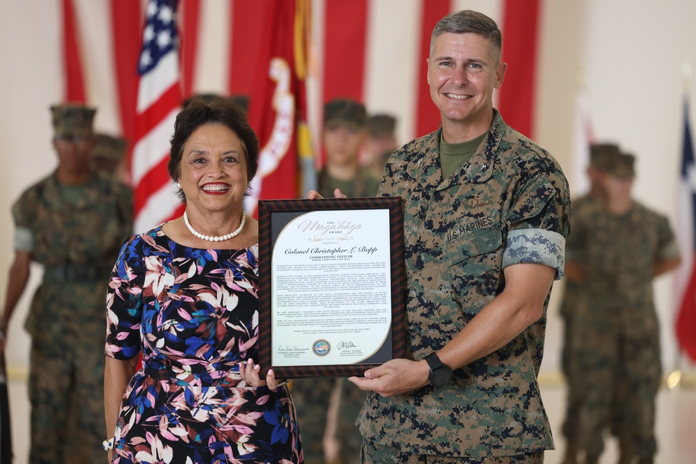 Marine Corps Base Camp Blaz Change Of Command