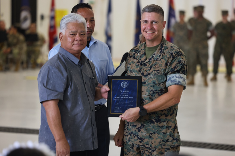 Marine Corps Base Camp Blaz Change Of Command