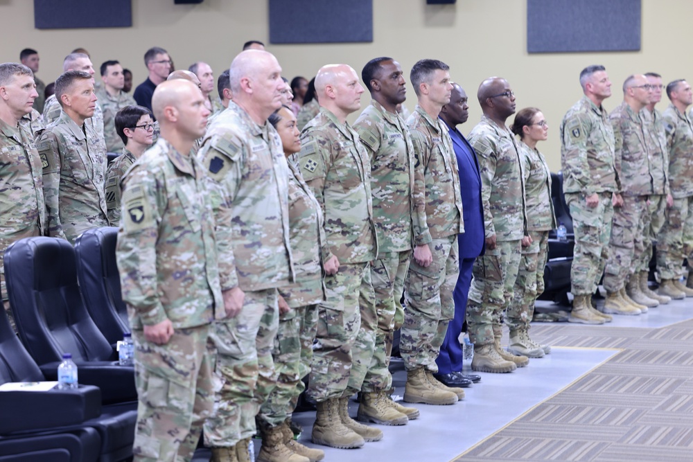 595th Transportation Brigade Change of Command, Camp Arifjan, July 2023