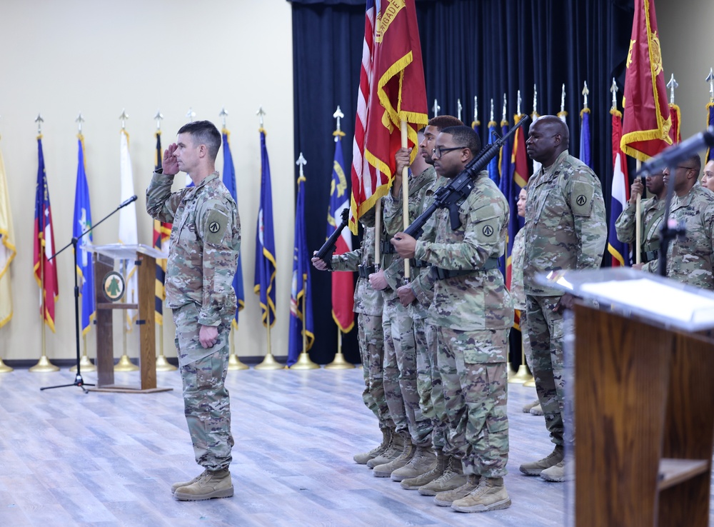 595th Transportation Brigade Change of Command, Camp Arifjan, July 2023