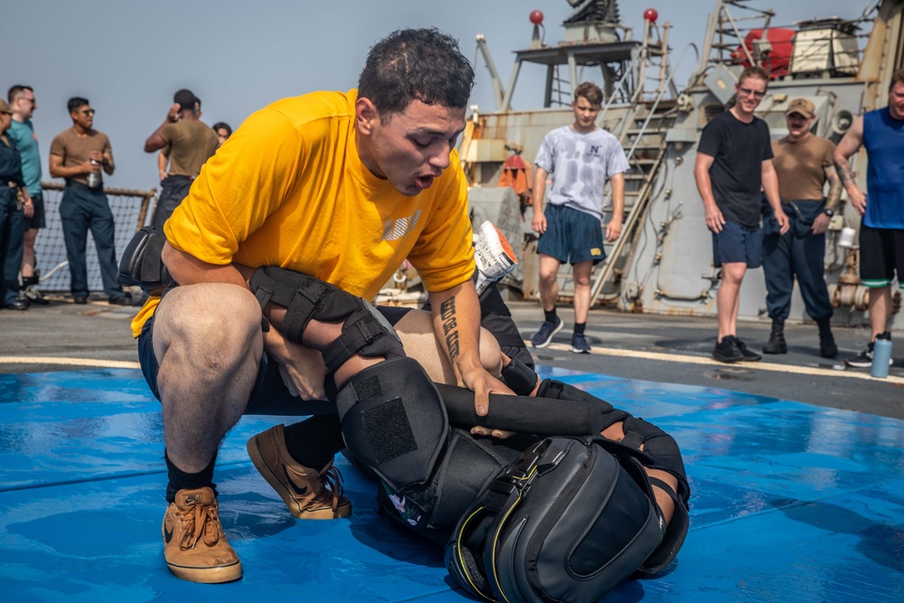 USS McFaul Holds SRF-Bravo Training