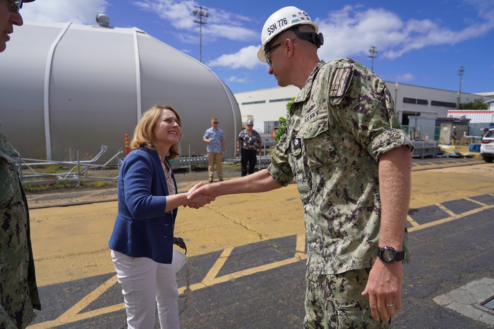 Deputy Secretary of Defense Kathleen Hicks visits Pearl Harbor Naval Shipyard