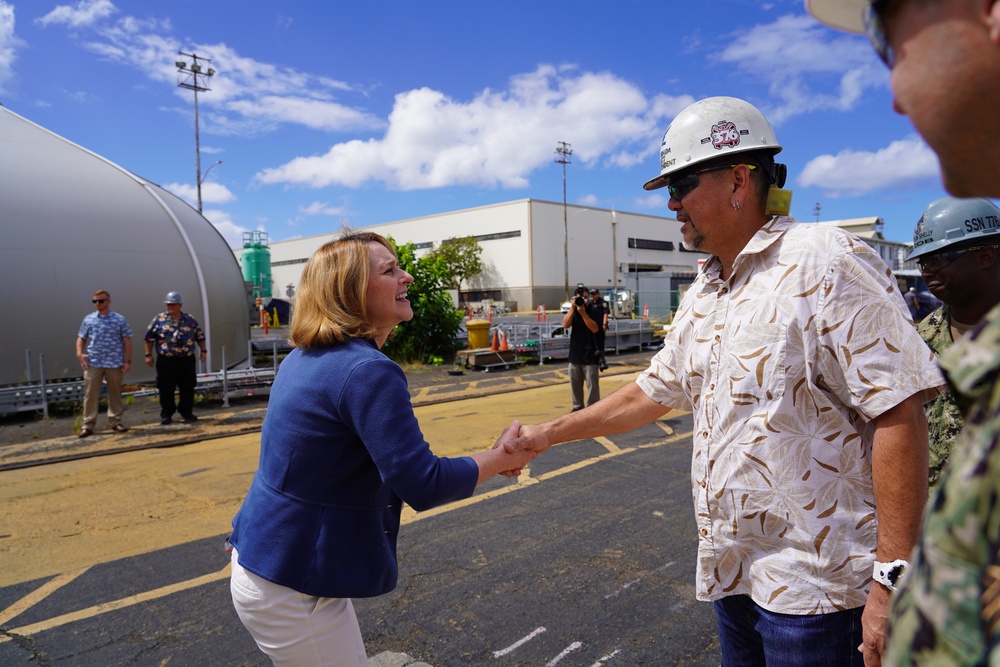 Deputy Secretary of Defense Kathleen Hicks visits Pearl Harbor Naval Shipyard