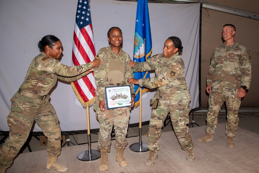 Team PSAB celebrates during Tech. Sgt. Release Party