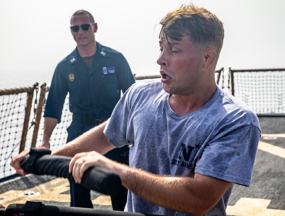 USS McFaul Holds SRF-Bravo Training