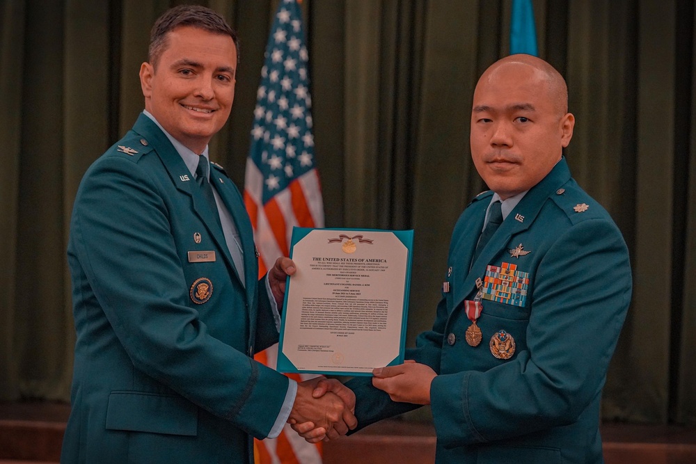 33rd Cyberspace Operations Squadron conducts change of command ceremony