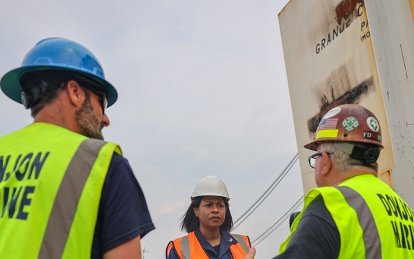 Unified Command continues response to fire aboard motor vessel Grande Costa D’Avorio at Port Newark