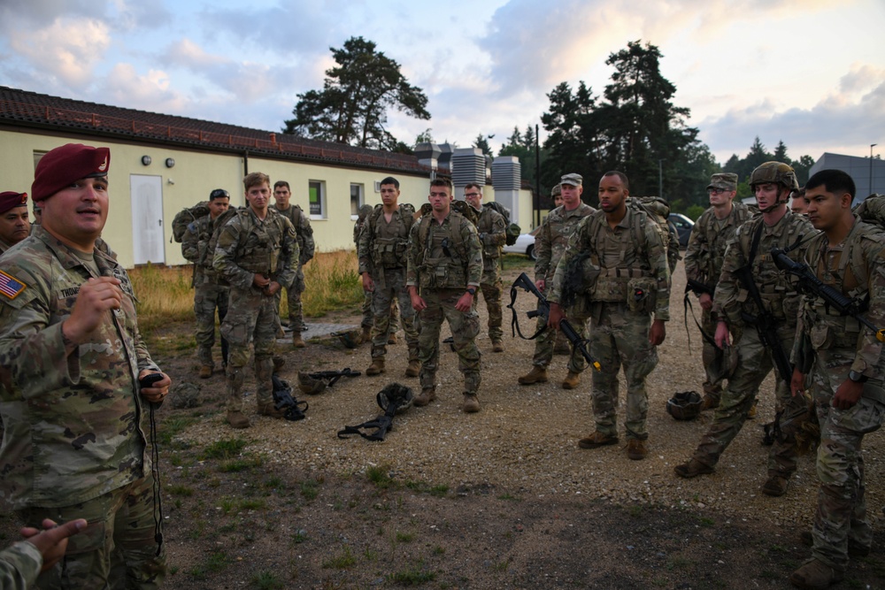 Sky Soldiers Ruck March during Bayonet Week