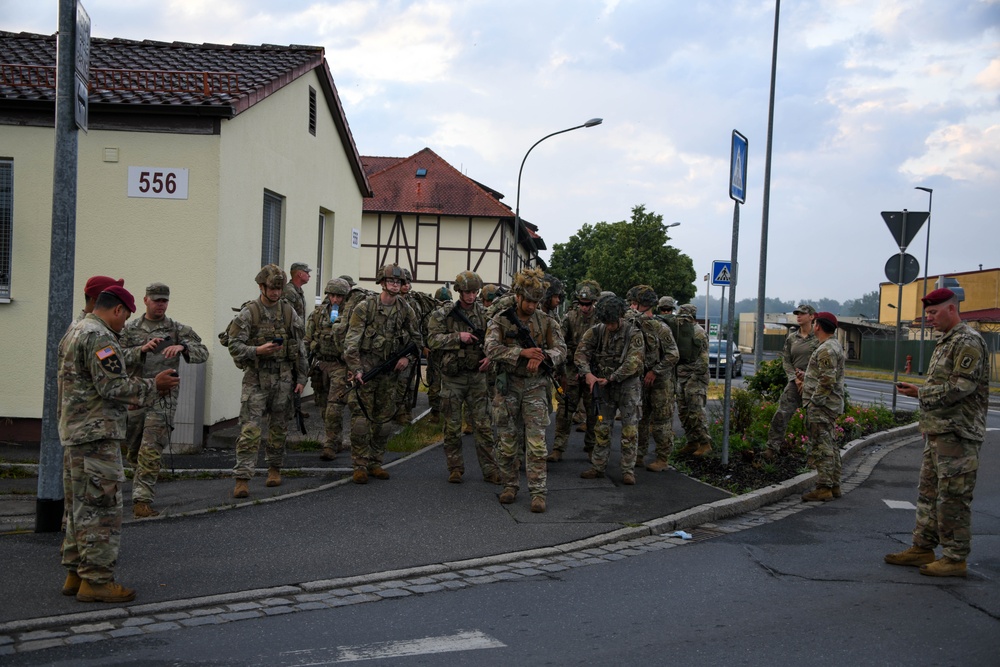 Sky Soldiers Ruck March during Bayonet Week