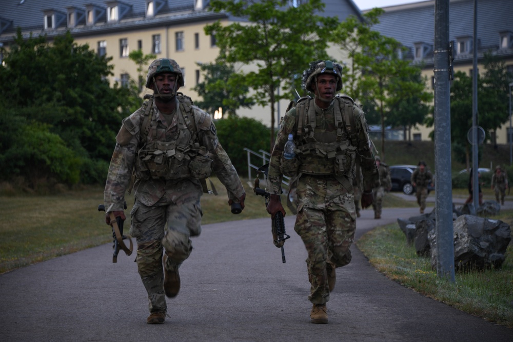 Sky Soldiers Ruck March during Bayonet Week