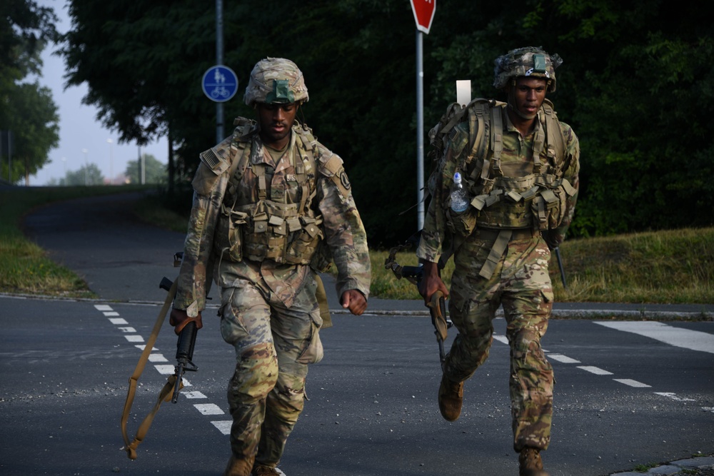 Sky Soldiers Ruck March during Bayonet Week