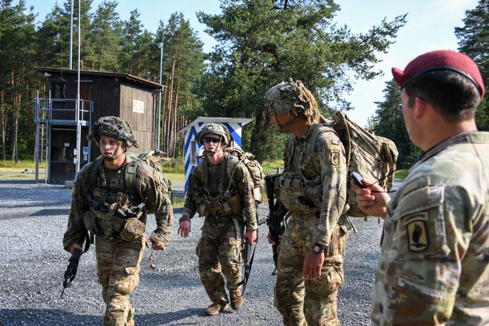 Sky Soldiers Ruck March during Bayonet Week