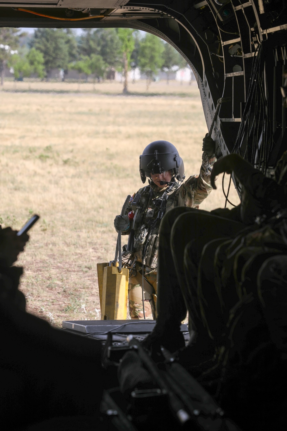 Soldiers throughout the 34th ECAB rehearse 9-Line MEDEVAC procedures on Camp Ripley