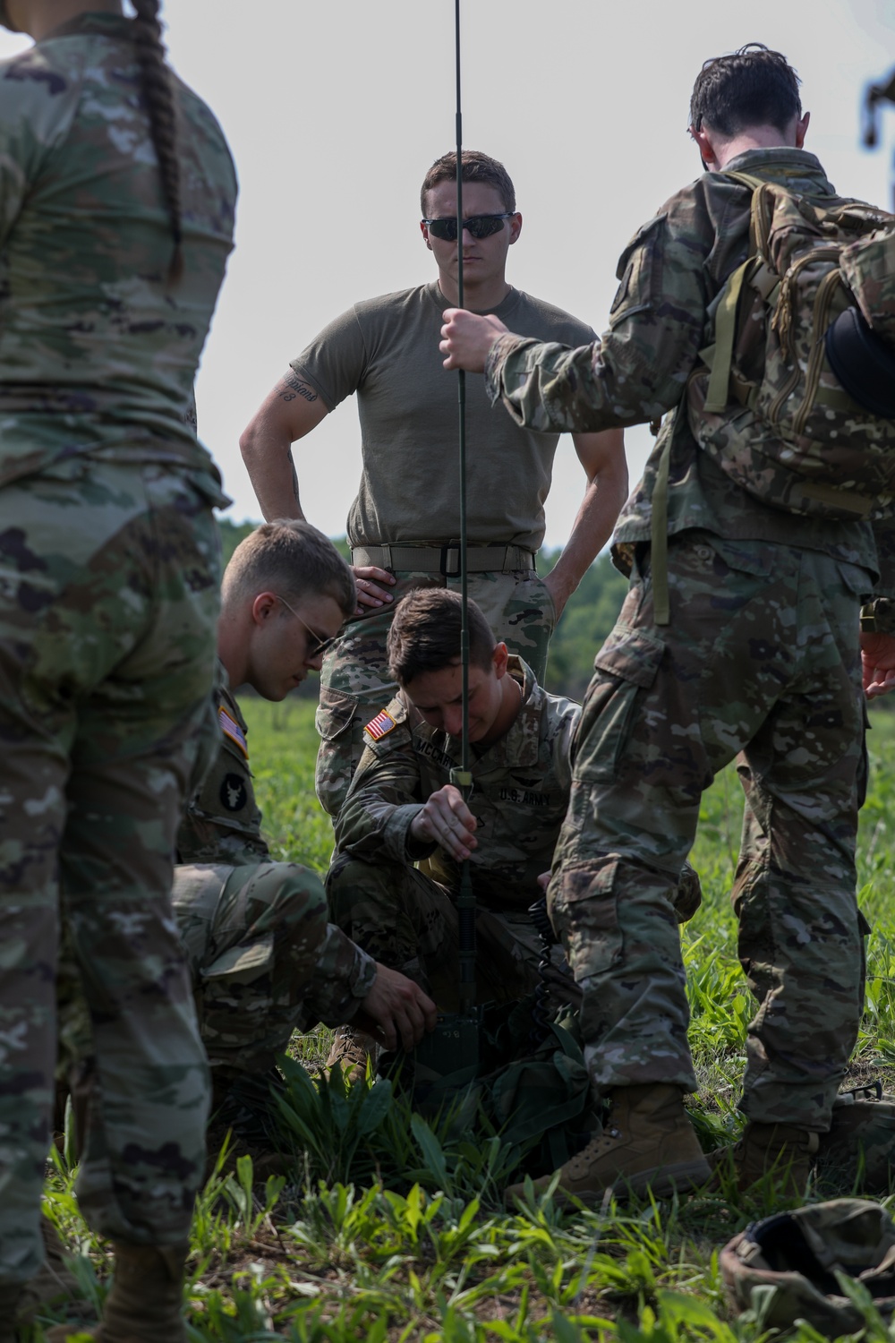 Soldiers throughout the 34th ECAB rehearse 9-Line MEDEVAC procedures on Camp Ripley