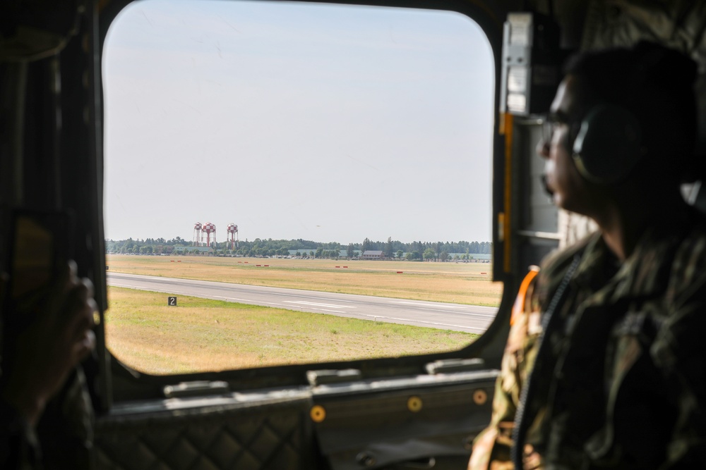 Soldiers throughout the 34th ECAB rehearse 9-Line MEDEVAC procedures on Camp Ripley