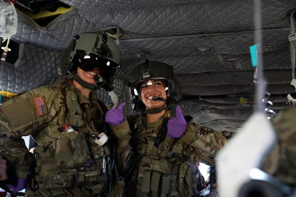 Soldiers throughout the 34th ECAB rehearse 9-Line MEDEVAC procedures on Camp Ripley