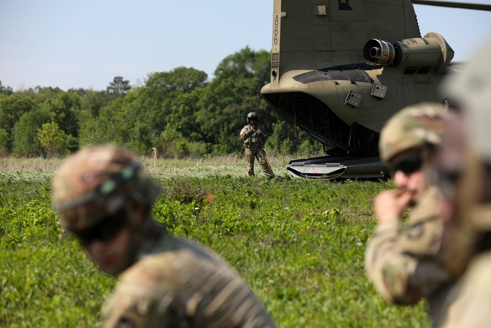 Soldiers throughout the 34th ECAB rehearse 9-Line MEDEVAC procedures on Camp Ripley