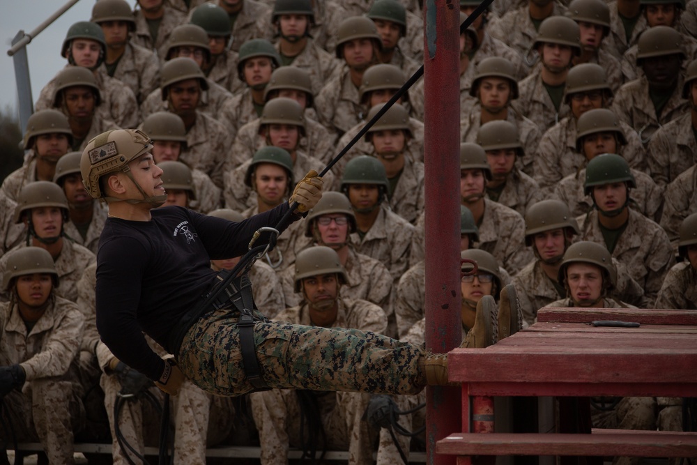 MCRD San Diego Delta Company Rappel Tower