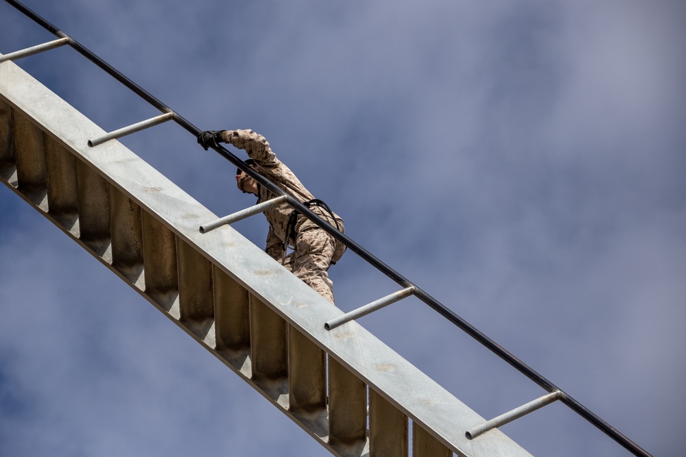 MCRD San Diego Delta Company Rappel Tower